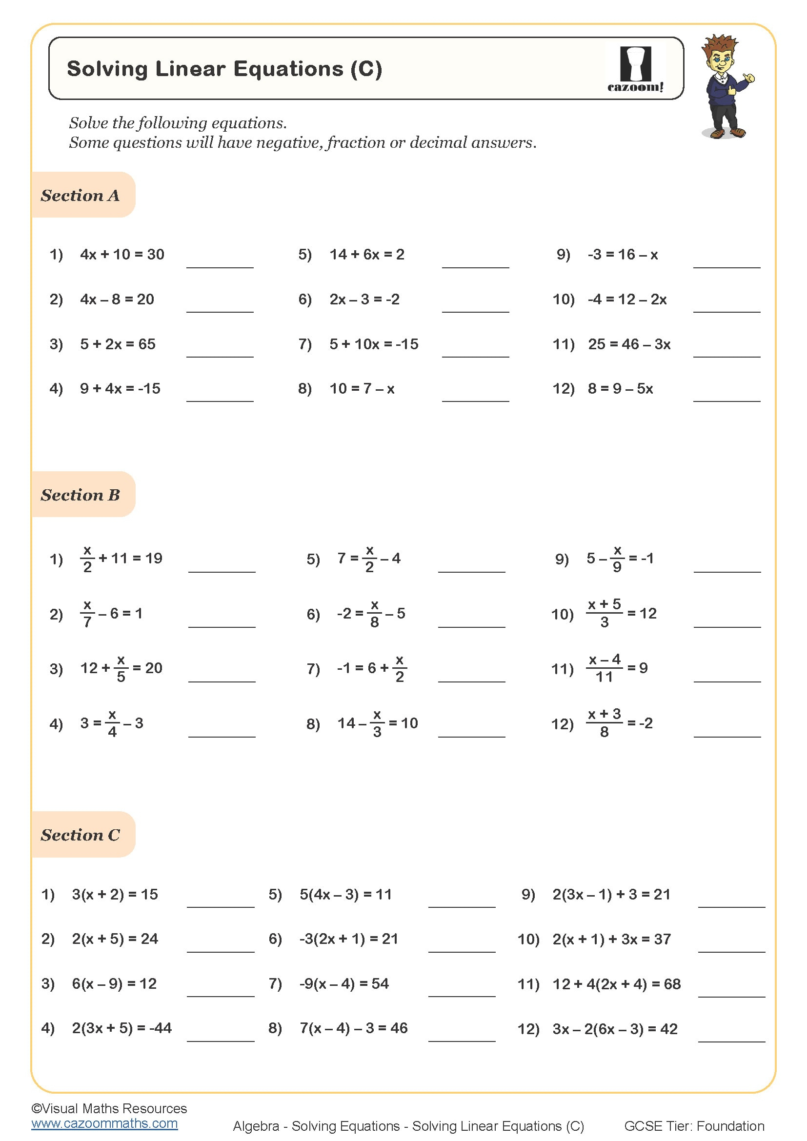 Year 9 Maths Worksheets | Printable Maths Worksheets - Free Printable Maths Worksheets Ks4